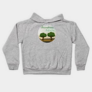 Socratrees - Funny Philosophy Pun Kids Hoodie